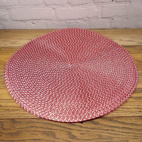 Round Braided 15" Placement Mats Set Of 2 - Picture 3 of 3
